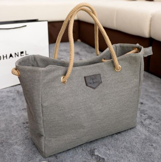 Canvas Tote Bag - Large Capacity Handheld Bag